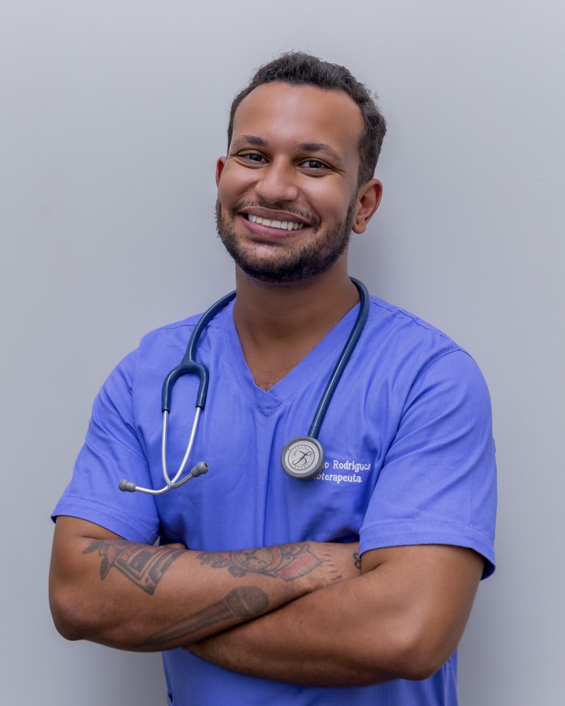 Doctor in scrubs